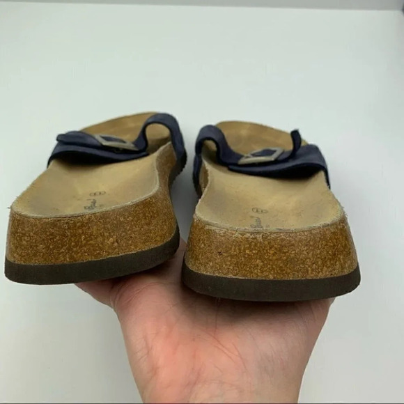 Eddie Bauer sandals size 11 navy blue suede slides - Picture 7 of 11